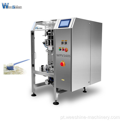 Máquina envasadora vertical automática WPV160S de alto desempenho para farinha de café em pó Farinha de leite em pó com proteção de segurança